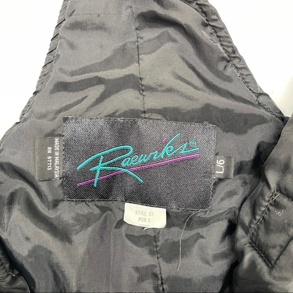 Vintage‎ 90s Raeurkrs Little Kids Black Adjustable Bib Snow Pants - Picture 2 of 8